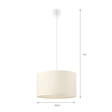 Brilagi - Lampa wisząca na przewodzie SIRIJA MODERN 1xE27/60W/230V śr. 35 cm kremowa
