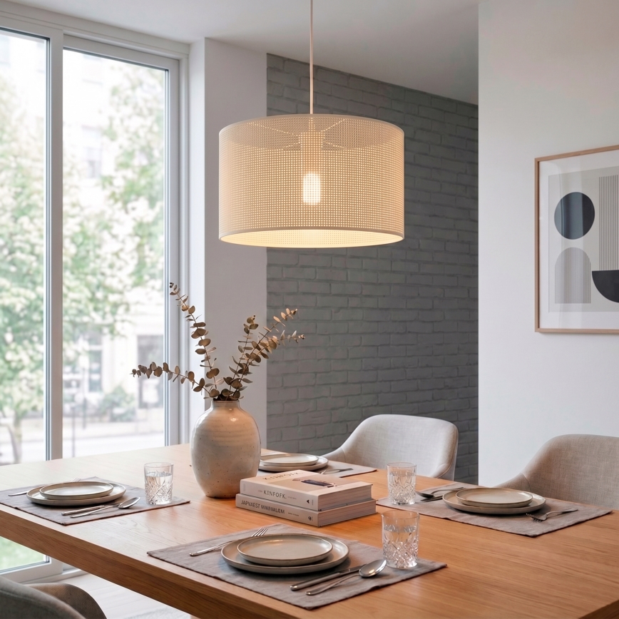 BRILAGI - Lampa wisząca na przewodzie SIRIJA MODERN 1xE27/60W/230V śr. 35 cm kremowa