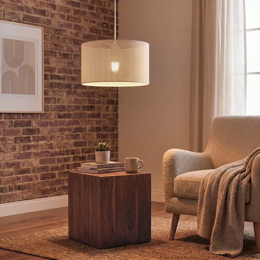 BRILAGI - Lampa wisząca na przewodzie SIRIJA MODERN 1xE27/60W/230V śr. 35 cm kremowa
