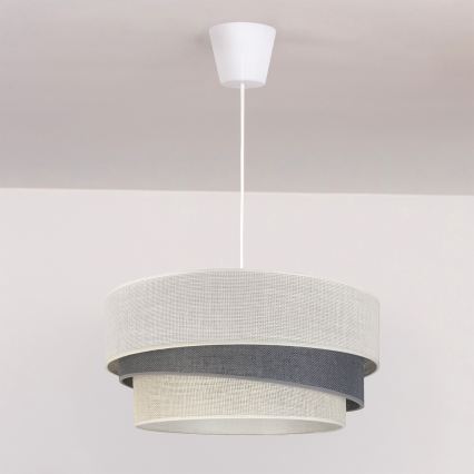 Brilagi - Lampa wisząca na przewodzie TRIO 1xE27/60W/230V Ø 40 cm kremowa/szara