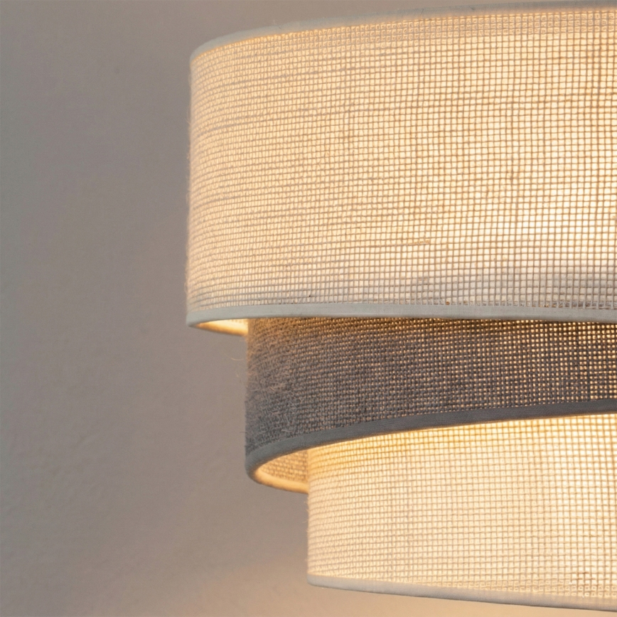 Brilagi - Lampa wisząca na przewodzie TRIO 1xE27/60W/230V Ø 40 cm kremowa/szara