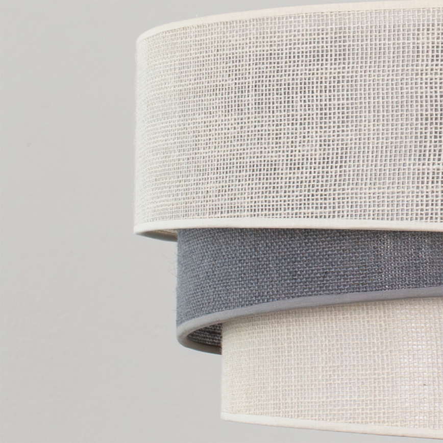 Brilagi - Lampa wisząca na przewodzie TRIO 1xE27/60W/230V Ø 40 cm kremowa/szara