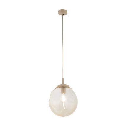 Brilagi - Lampa wisząca na przewodzie VULCANO 1xE27/15W/230V śr. 25 cm beżowy/przydymiony beżowy