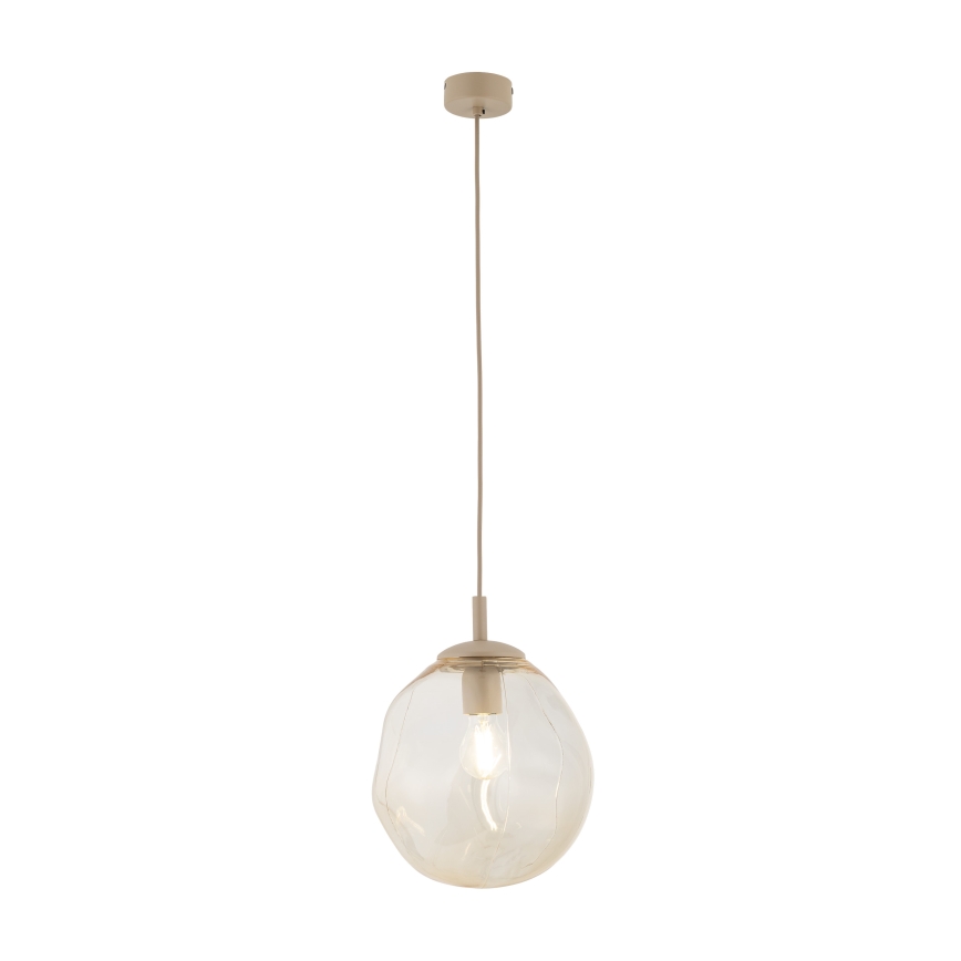 Brilagi - Lampa wisząca na przewodzie VULCANO 1xE27/15W/230V śr. 25 cm beżowy/przydymiony beżowy