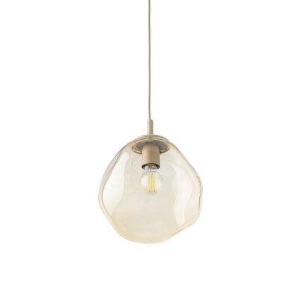 Brilagi - Lampa wisząca na przewodzie VULCANO 1xE27/15W/230V śr. 25 cm beżowy/przydymiony beżowy