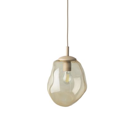 Brilagi - Lampa wisząca na przewodzie VULCANO 1xE27/15W/230V śr. 25 cm beżowy/przydymiony beżowy