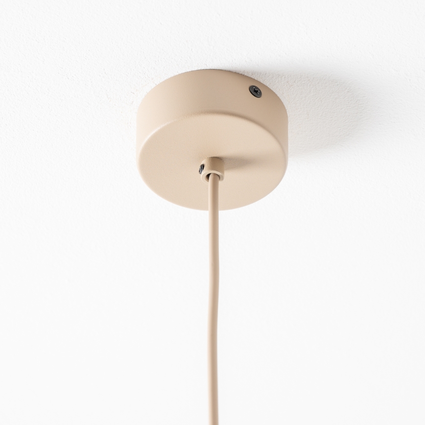 BRILAGI - Lampa wisząca na przewodzie VULCANO 1xE27/15W/230V śr. 25 cm beżowy/przydymiony beżowy