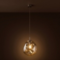 Brilagi - Lampa wisząca na przewodzie VULCANO 1xE27/15W/230V śr. 25 cm brązowy/dymny beż