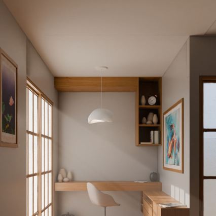 Brilagi - Lampa wisząca na przewodzie WABI SABI 1xE27/40W/230V biała