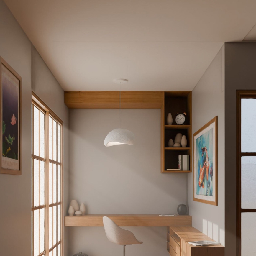 Brilagi - Lampa wisząca na przewodzie WABI SABI 1xE27/40W/230V biała