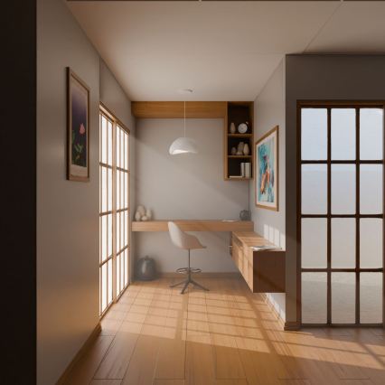 Brilagi - Lampa wisząca na przewodzie WABI SABI 1xE27/40W/230V biała