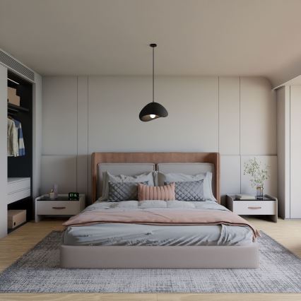 Brilagi - Lampa wisząca na przewodzie WABI SABI 1xE27/40W/230V czarna