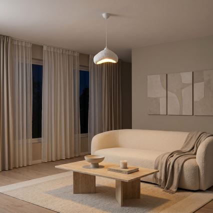 Brilagi - Lampa wisząca na przewodzie WABI SABI 1xE27/40W/230V śr. 30 cm biała
