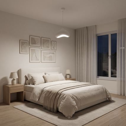 Brilagi - Lampa wisząca na przewodzie WABI SABI 1xE27/40W/230V śr. 30 cm biała