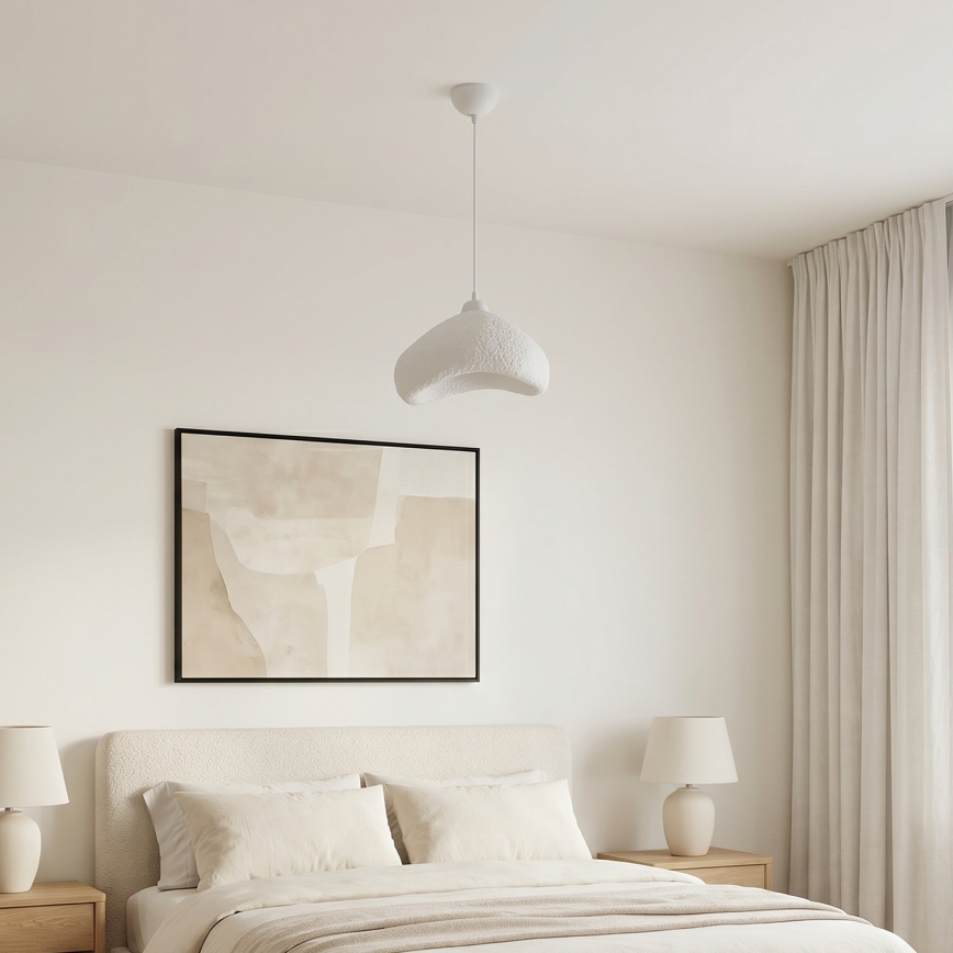 Brilagi - Lampa wisząca na przewodzie WABI SABI 1xE27/40W/230V śr. 30 cm biała
