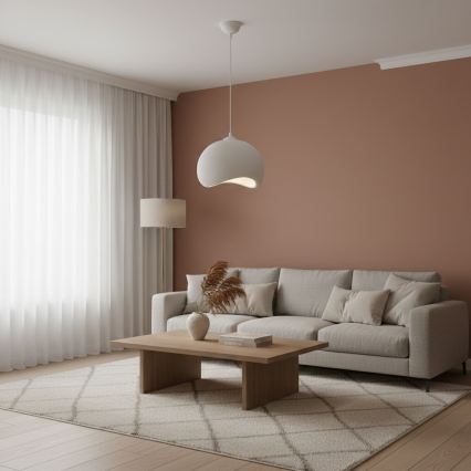 Brilagi - Lampa wisząca na przewodzie WABI SABI 1xE27/40W/230V śr. 34 cm biała