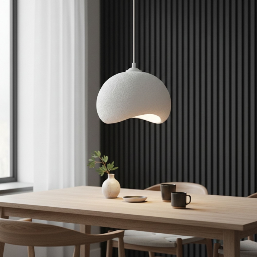 Brilagi - Lampa wisząca na przewodzie WABI SABI 1xE27/40W/230V śr. 34 cm biała