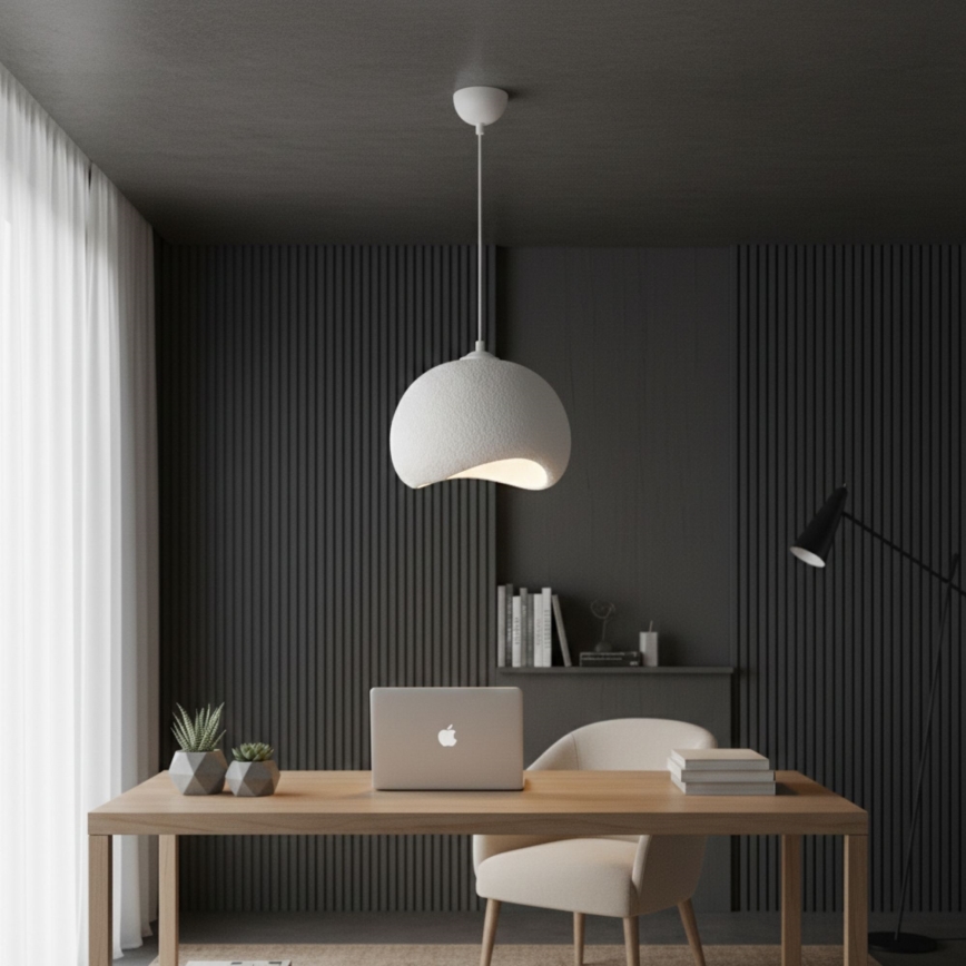 Brilagi - Lampa wisząca na przewodzie WABI SABI 1xE27/40W/230V śr. 34 cm biała