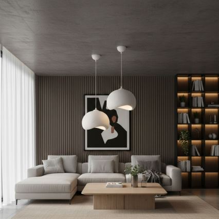 Brilagi - Lampa wisząca na przewodzie WABI SABI 1xE27/40W/230V śr. 34 cm biała