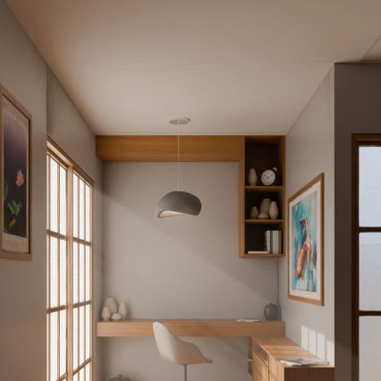 Brilagi - Lampa wisząca na przewodzie WABI SABI 1xE27/40W/230V śr. 35 cm szara