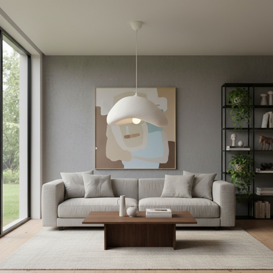 Brilagi - Lampa wisząca na przewodzie WABI SABI 1xE27/40W/230V śr. 42 cm biała