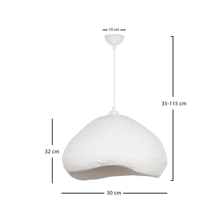 Brilagi - Lampa wisząca na przewodzie WABI SABI 1xE27/40W/230V śr. 50 cm biała