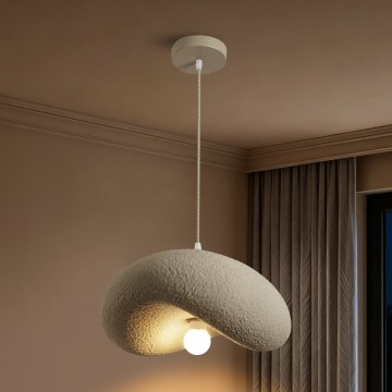 BRILAGI - Lampa wisząca na przewodzie WABI SABI 1xE27/60W/230V śr. 40 cm beżowa