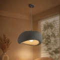 BRILAGI - Lampa wisząca na przewodzie WABI SABI 1xE27/60W/230V śr. 40 cm szara