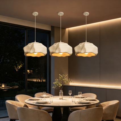 BRILAGI - Lampa wisząca na przewodzie WABI SABI 1xE27/60W/230V śr. 42 cm biała