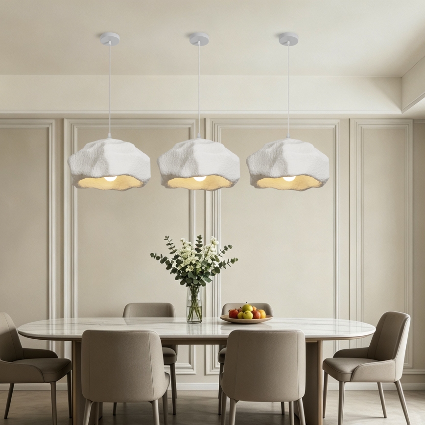 BRILAGI - Lampa wisząca na przewodzie WABI SABI 1xE27/60W/230V śr. 42 cm biała