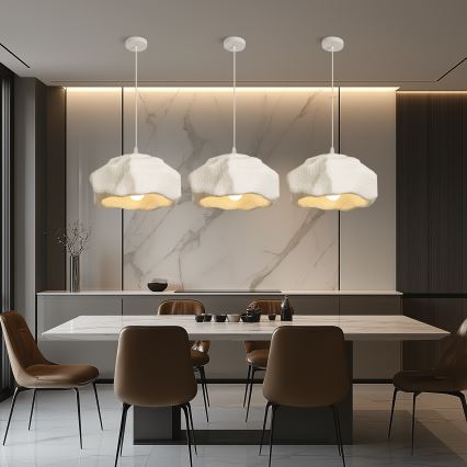 BRILAGI - Lampa wisząca na przewodzie WABI SABI 1xE27/60W/230V śr. 42 cm biała