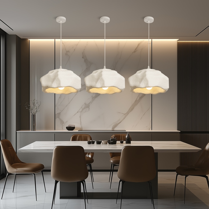 BRILAGI - Lampa wisząca na przewodzie WABI SABI 1xE27/60W/230V śr. 42 cm biała