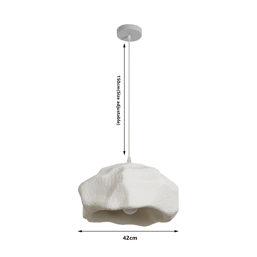 BRILAGI - Lampa wisząca na przewodzie WABI SABI 1xE27/60W/230V śr. 42 cm biała