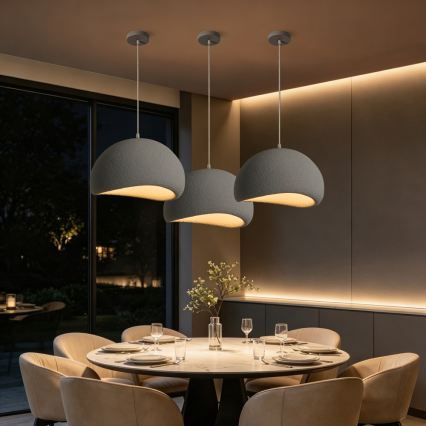 BRILAGI - Lampa wisząca na przewodzie WABI SABI 1xE27/60W/230V średnica 40 cm szara