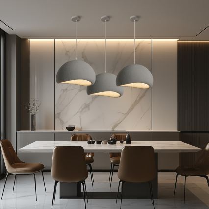 BRILAGI - Lampa wisząca na przewodzie WABI SABI 1xE27/60W/230V średnica 40 cm szara