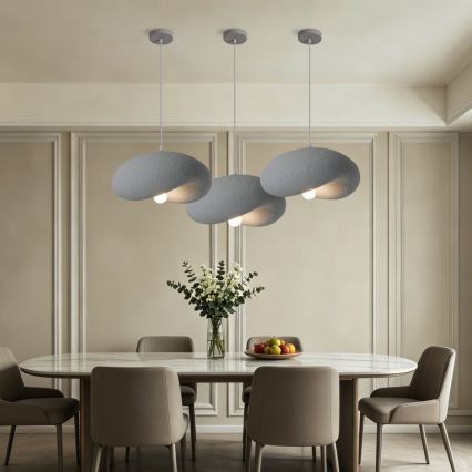 BRILAGI - Lampa wisząca na przewodzie WABI SABI 1xE27/60W/230V średnica 40 cm szara