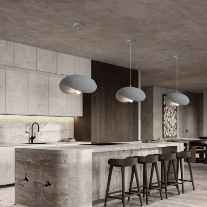 BRILAGI - Lampa wisząca na przewodzie WABI SABI 1xE27/60W/230V średnica 40 cm szara