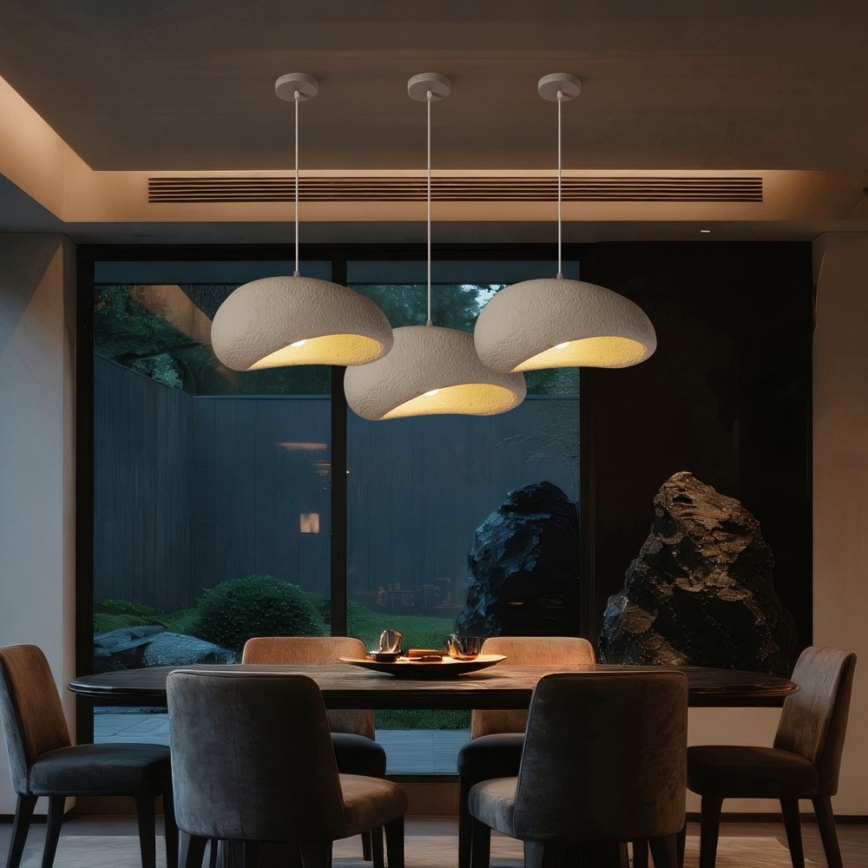 BRILAGI - Lampa wisząca na przewodzie WABI SABI 1xE27/60W/230V Ø 40 cm biała