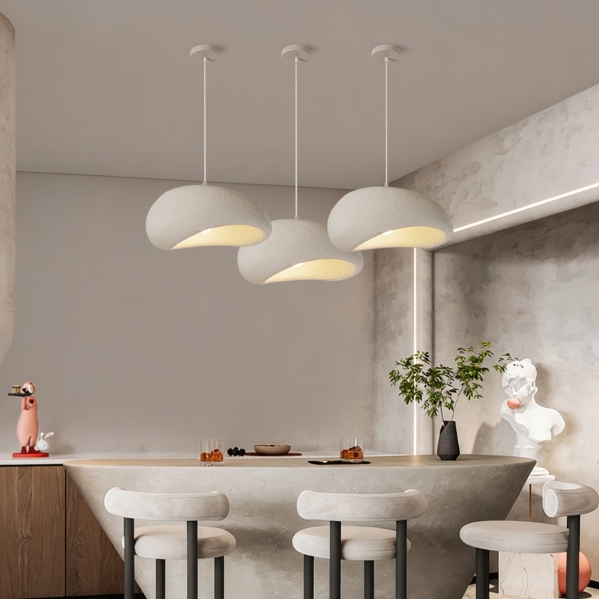 BRILAGI - Lampa wisząca na przewodzie WABI SABI 1xE27/60W/230V Ø 40 cm biała