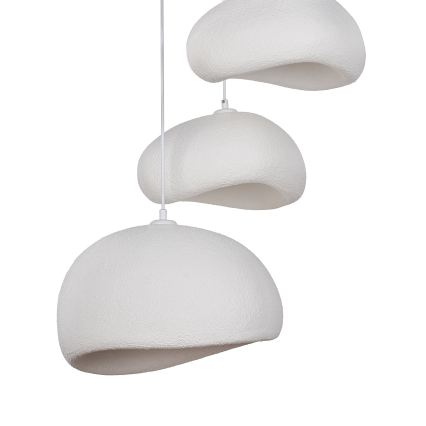 Brilagi - Lampa wisząca na przewodzie WABI SABI 3xE27/40W/230V, średnica 76 cm, biała