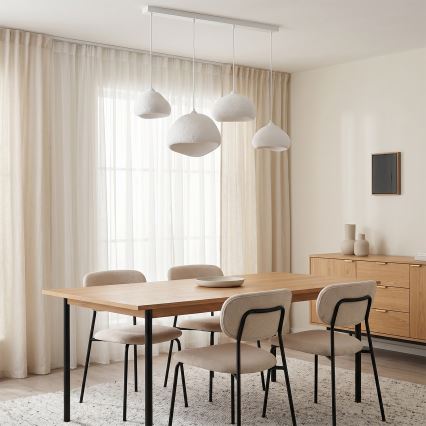 Brilagi - Lampa wisząca na przewodzie WABI SABI 4xE27/40W/230V biała