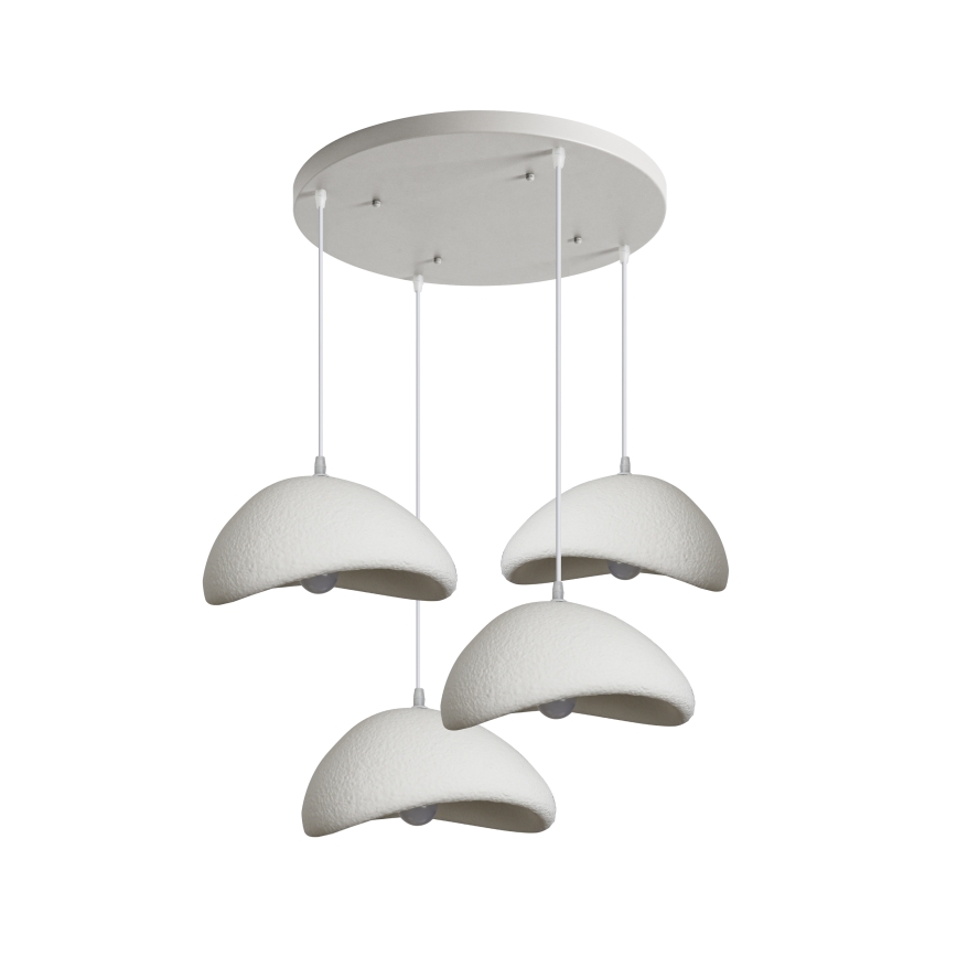 BRILAGI - Lampa wisząca na przewodzie WABI SABI 4xE27/60W/230V biała