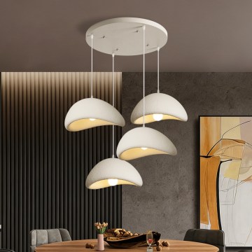 BRILAGI - Lampa wisząca na przewodzie WABI SABI 4xE27/60W/230V biała