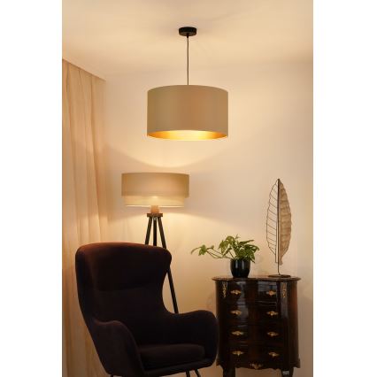 Brilagi - Lampa wisząca na linkach OREGON ROLLER VEGE 1xE27/15W/230V śr. 45 cm beżowa