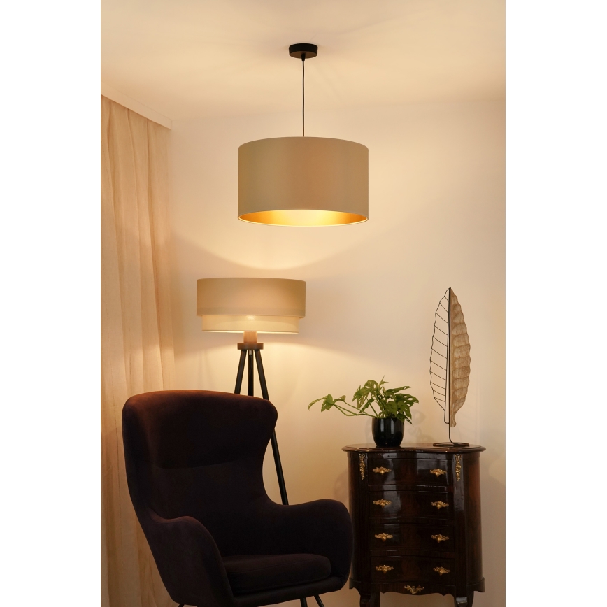 Brilagi - Lampa wisząca na linkach OREGON ROLLER VEGE 1xE27/15W/230V śr. 45 cm beżowa