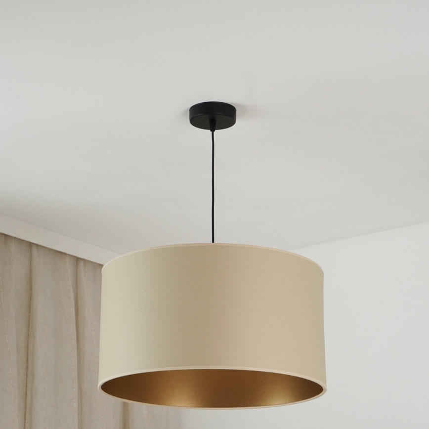 Brilagi - Lampa wisząca na linkach OREGON ROLLER VEGE 1xE27/15W/230V śr. 45 cm beżowa