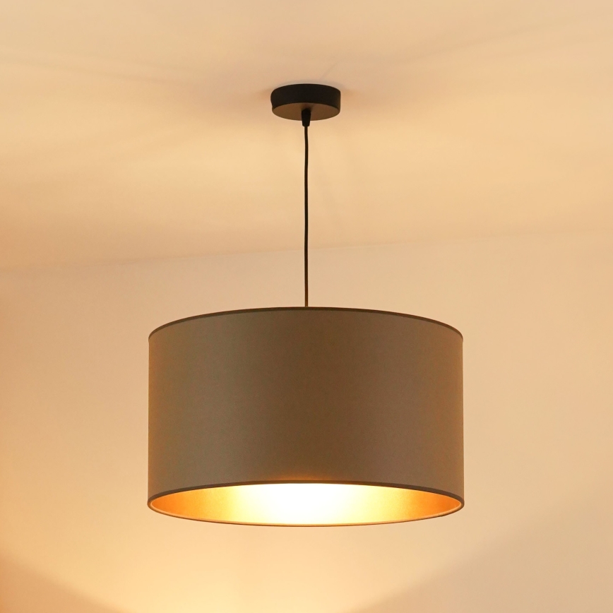 Brilagi - Lampa wisząca na linkach OREGON ROLLER VEGE 1xE27/15W/230V śr. 45 cm szara