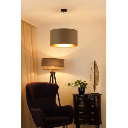 Brilagi - Lampa wisząca na linkach OREGON ROLLER VEGE 1xE27/15W/230V śr. 45 cm szara