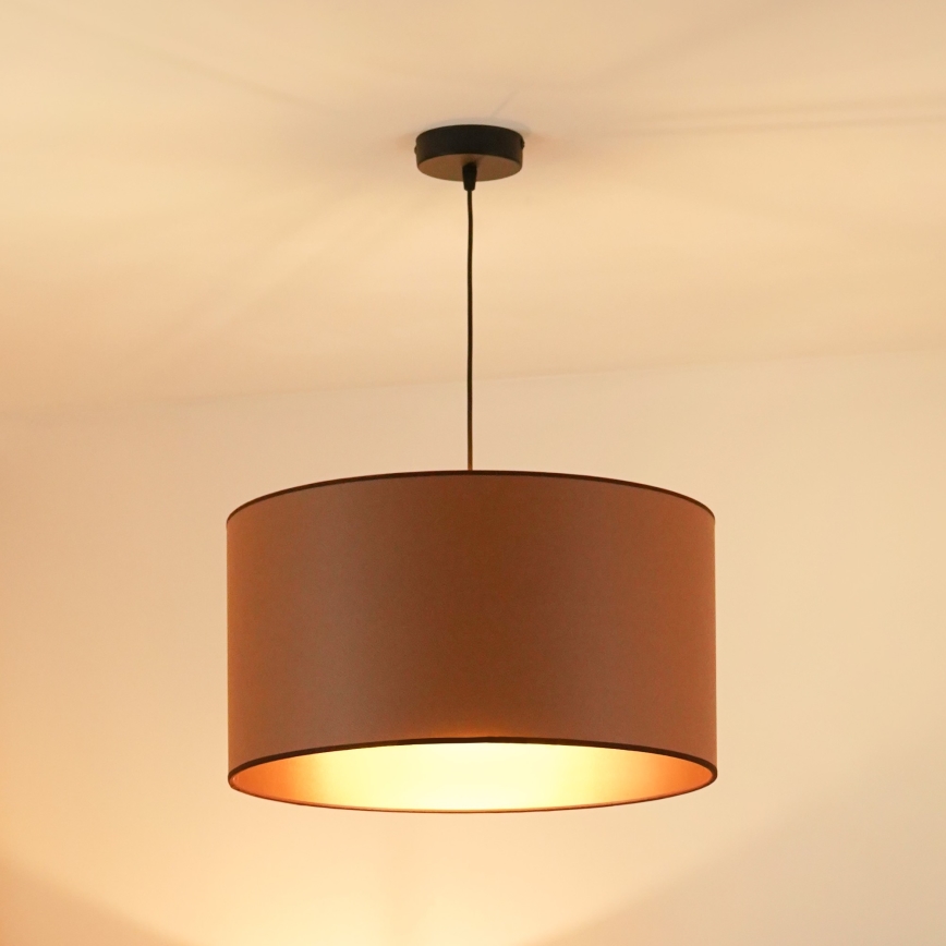 Brilagi - Lampa wisząca na linkach OREGON ROLLER VEGE 1xE27/15W/230V śr. 45 cm brązowa