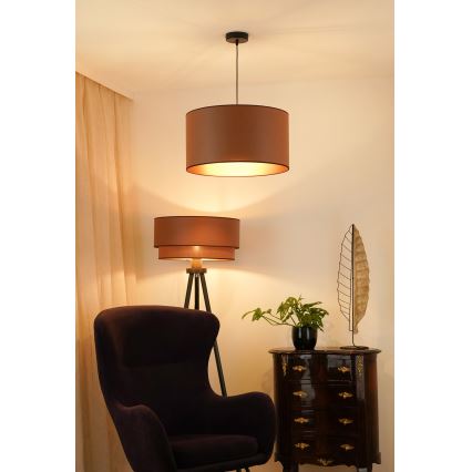 Brilagi - Lampa wisząca na linkach OREGON ROLLER VEGE 1xE27/15W/230V śr. 45 cm brązowa